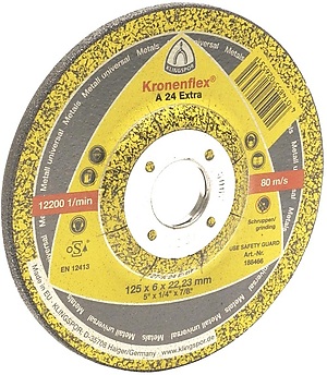 Круг зачистний  А24 EXTRA  125 х 6 х 22 Klingspor - Kronenflex  