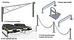Оградительные столбики, парковочные столбики