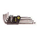 Ключи 6-гранные 9шт 1.5-10мм CrV с шарниром