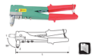 Заклепочник 2 положения (265мм/10,5") metal Itali